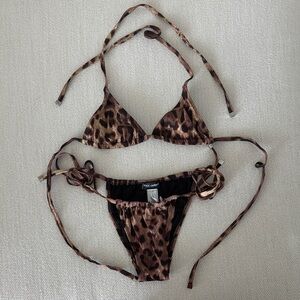 Dolce & Gabbana Animal Print Swimwear